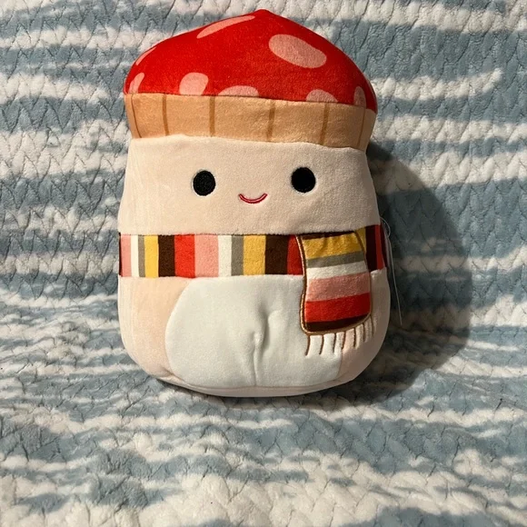 Fall Malcolm the Mushroom with a Scarf 8 inch Squishmallows - Picture 2 of 5